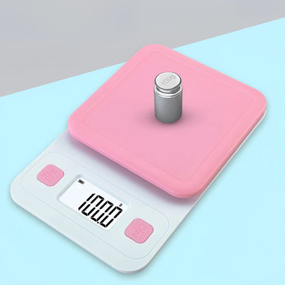 Cute Style Kitchen Scale,pink/blue Optional,portable Household Food Scale for Baking, Cake,food Weighing,HD Display Screen