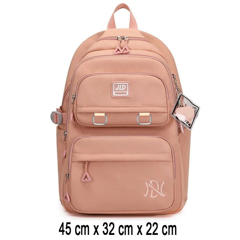 Beg sekolah kanak-kanak perempuan beg sekolah beg belakang merah jambu untuk kanak-kanak kanak-kanak remaja beg sekolah rendah Kawaii comel kalis air kit kelas kecil 
