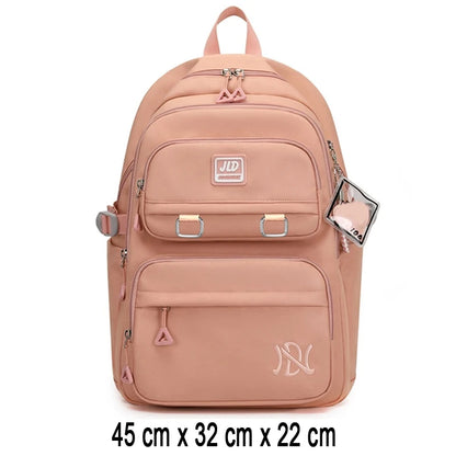 Beg sekolah kanak-kanak perempuan beg sekolah beg belakang merah jambu untuk kanak-kanak kanak-kanak remaja beg sekolah rendah Kawaii comel kalis air kit kelas kecil 