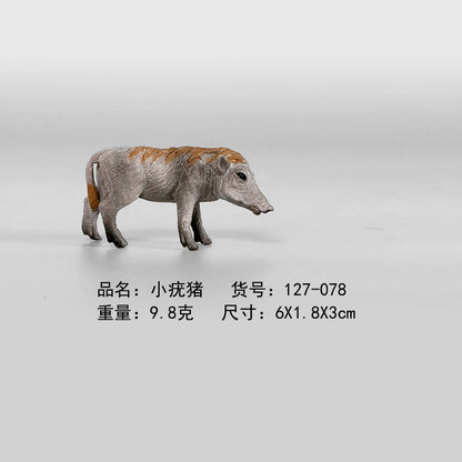 Realistic Wild Animal Models Rare Forest Animal Figurines Action Figure Toys,Malay Tapir,Anteater,Badger Model Educational Toys