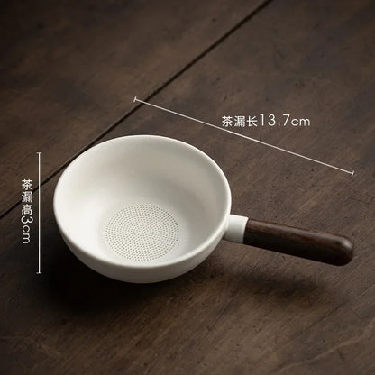 Ceramics  Tea Strainer Filter Leaf Kung Fu Tea Set Infuser Creative Handmade Coffee Tea Strainers Kitchen Accessories Teaware