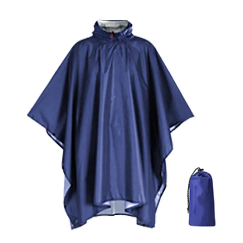 3-in-1 outdoor raincoat Hooded sleeve waterproof poncho Camping hiking Raincoat tent motorcycle rain cover