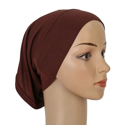 Ramadan Hijab Undercap Head Cover Instant Cotton Bonnet Hijabs for Women Muslim Turbans Inner Cap Turbante Muslim Women Hijab