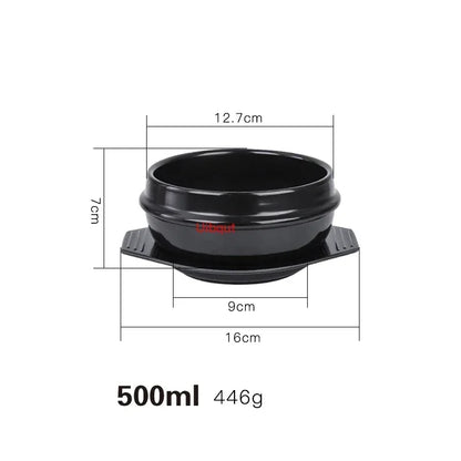 Korean cooking stone pot high temperature pot rice tableware pot soup pot Korean stone pot Korean bibimbap kimchi soup