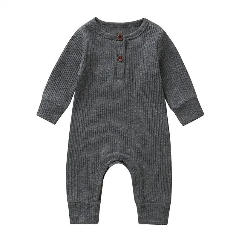 Musim Gugur Bayi Baru Lahir Bayi Lelaki Perempuan Baju Monyet Playsuit Overall Kapas Lengan Panjang Jumpsuit Bayi Pakaian Baru Lahir 