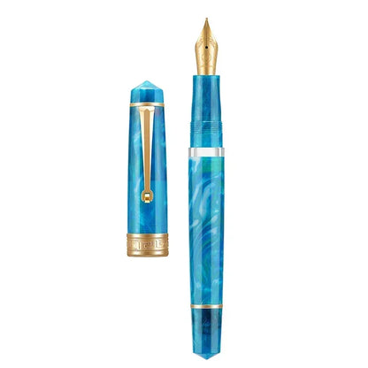 Asvine P20 Piston Acrylic Fountain Pen Iridium Gold EF/F/M 0.38/0.5/0.7mm Nib Ink Pen Student Business Writing Gift Designer Pen