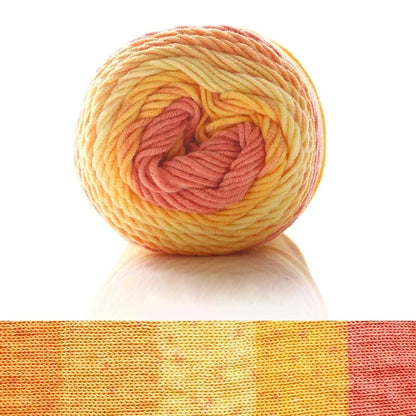 (1PC) 5-Strand Milk Cotton Dyed Rainbow Cotton Handmade DIY Woven Yarn Scarf Pillow Blanket Material Yarn