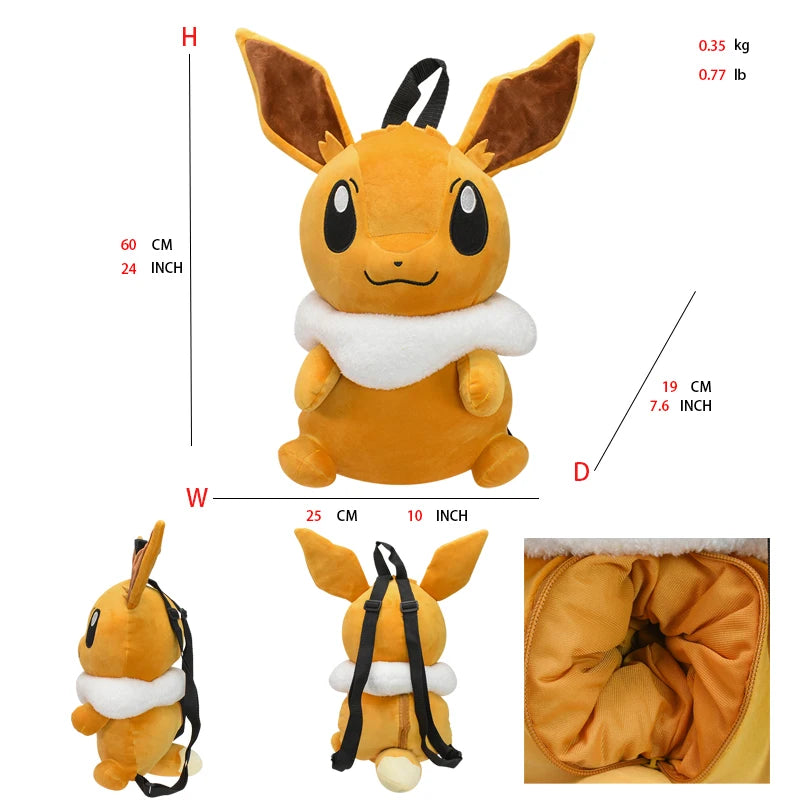 15 Gaya Anime Pokemon Charizard Mimikyu Eevee Snorlax Gengar Mew Mario Koopa Ransel Mainan Boneka Kartun Boneka Peluche 