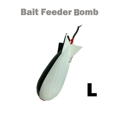 TOLU Fishing Rocket Feeder Large Small Spod Bomb Float Lure Bait Holder 2 Size Pellet Rockets Feeders Position Gear Accessories