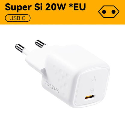 VOLTME 20W 迷你 USB Type C 充电器快速充电器快速充电 QC4.0 3.0 适用于 iPhone 12 Pro 三星小米手机充电器