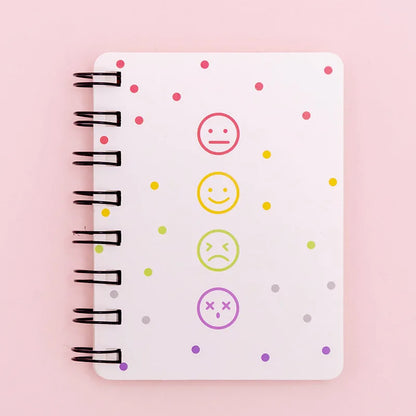 A7 Mini Spiral Notebook Cartoon Cat Notepad Kawaii Personal Diary Planner Horizontal line Notebook School Office Supply 80Sheets