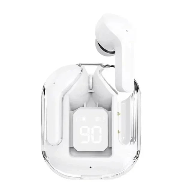 T6 TWS Earbuds Wireless Bluetooth 5.0 ENC Sport Gaming Headsets Pengurangan Bunyi Fon Kepala stereoMic dengan paparan LED Fon telinga 