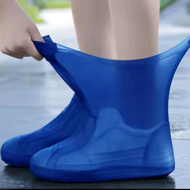 1 Pair Silicone WaterProof Shoe Covers lip-resistant Rubber Rain Boot Rain Gear Overshoes Accessories Rain Boot Covers