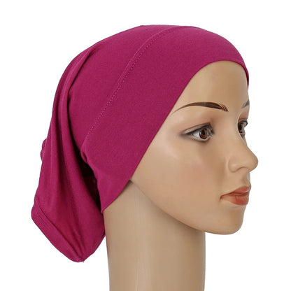 Ramadan Hijab Undercap Head Cover Instant Cotton Bonnet Hijabs for Women Muslim Turbans Inner Cap Turbante Muslim Women Hijab