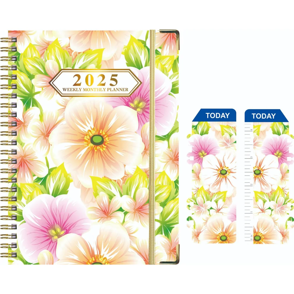 A5 2025 Daily Planner Notebook Journal Time Management Coil Notebook Daily Student Schedules To Do List English Notebook