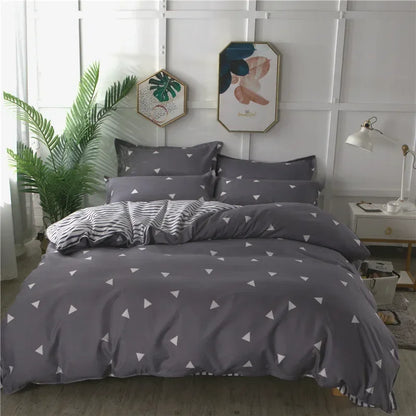 Lovely Cartoon King Size Duvet Cover Set 220x240 Skin Friendly Double Bed Quilt Cover Blanket Comforter Cover and Pillowcase