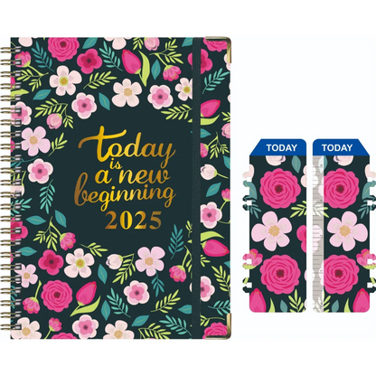 A5 2025 Daily Planner Notebook Journal Time Management Coil Notebook Daily Student Schedules To Do List English Notebook