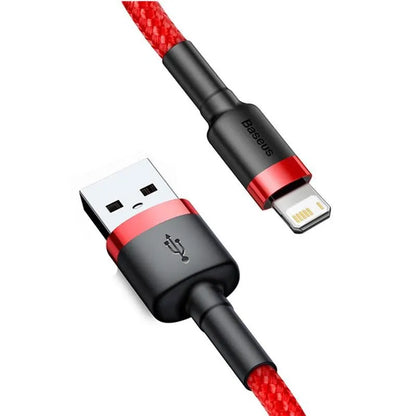 Kabel USB Baseus untuk iPhone 14 13 Pro Max Kabel USB Pengecasan Pantas untuk iPhone 12 Mini Pro Max Kabel USB 2.4A 