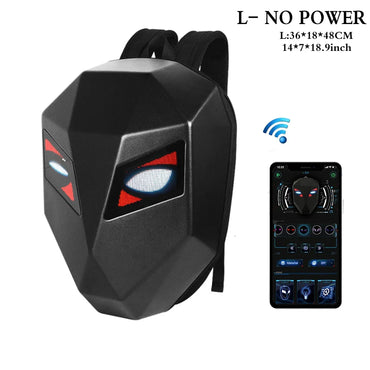 LOY LED Knight Cycling Backpack Fashion  Motorcycle Helmet Bluetooth Waterproof Hard Shell Laptops Bags Personality With Eye