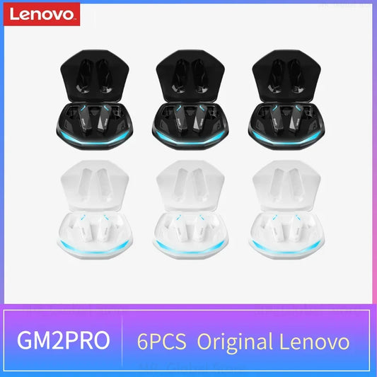 6PCS Choice Lenovo GM2 Pro 5.3 Earphones Bluetooth Wireless Earbuds Wireless Headphones Bluetooth Earphones for Xiaomi