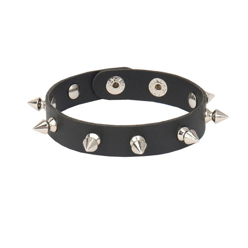 2022 Punk Rivet Nightclub Trend Bracelet Skull Bracelets Bangle Stainless steel Gothic Multi-level Fashion Jewelry wholesale