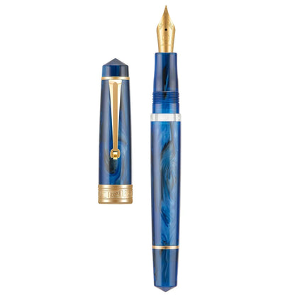 Asvine P20 Piston Acrylic Fountain Pen Iridium Gold EF/F/M 0.38/0.5/0.7mm Nib Ink Pen Student Business Writing Gift Designer Pen