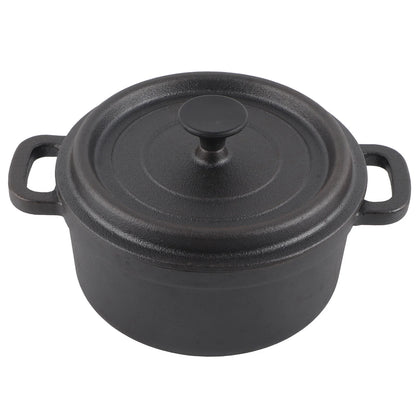 Dutch Oven Double Traditional Style Thickened Ergonomic Handle Insulation Cast Iron Cooking Pot with Lid