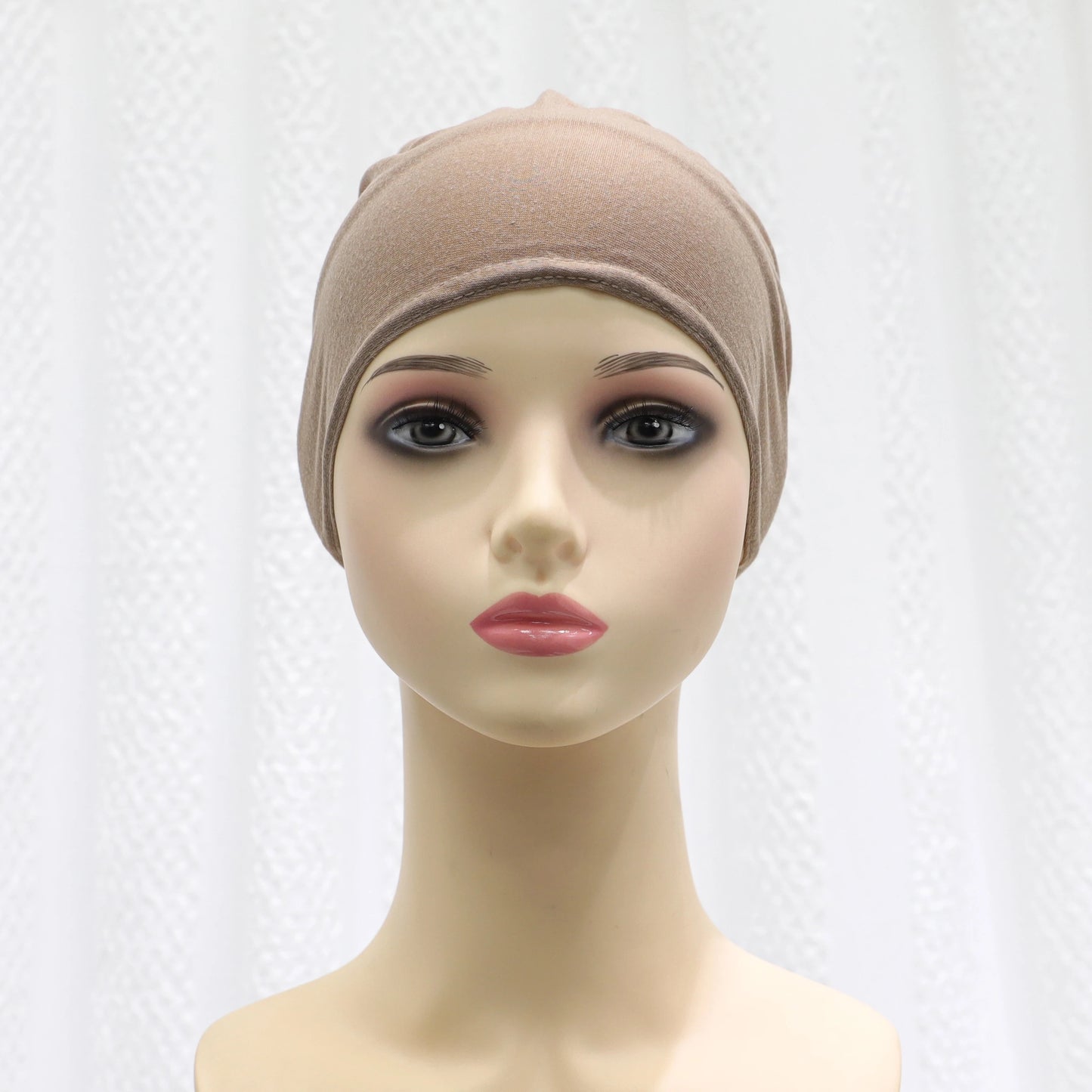 2024 summer new solid color Middle Eastern Malay headscarf solid color Muslim strap bottoming hat headscarf