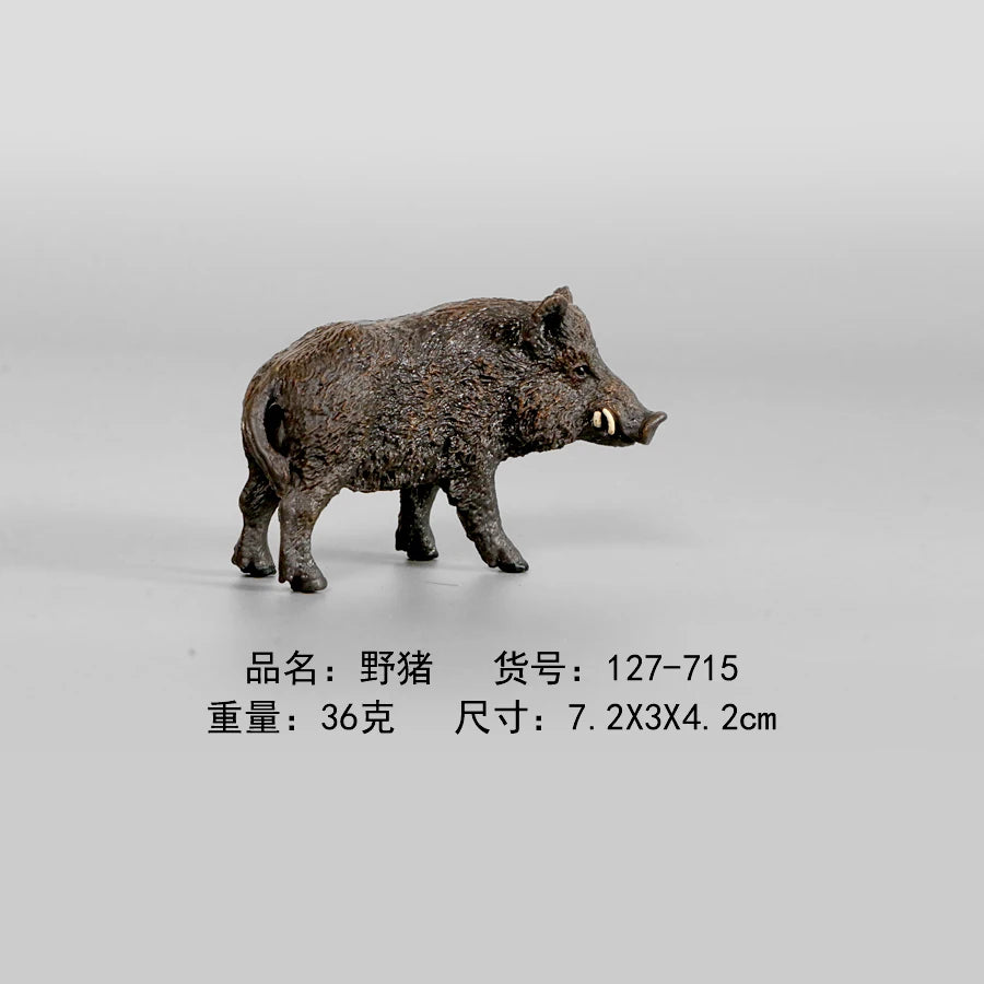 Realistic Wild Animal Models Rare Forest Animal Figurines Action Figure Toys,Malay Tapir,Anteater,Badger Model Educational Toys