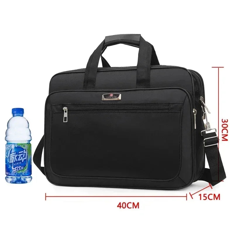 Large Capacity Men's Laptop Bag Briefcases Business Document Electronic Article Clothes Storage Pouch Shoulder  Travel Organizer