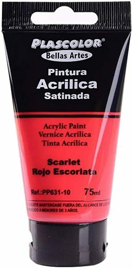 Pinturas Acrílicas para Manualidades y Uso Profesional, Colores, 75ML