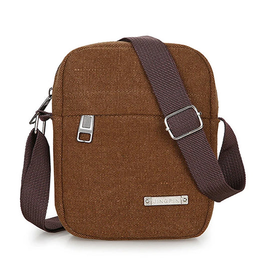 Kanvas Fesyen Lelaki Beg Kecil Kasual Lelaki Beg Tangan Mini Lelaki Silang Badan Beg Messenger Bahu Untuk Lelaki Dompet dan Beg Tangan 