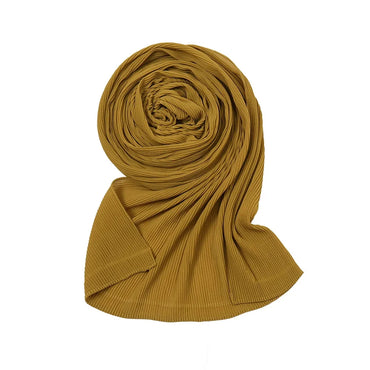 Big Size Pleated Chiffon Hijab Scarf for Muslim Women Turban Pashmina Shawls and Scarves Women Bandana Headband Hijabs Headscarf