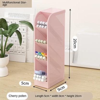Pen Organizer Desk Organization Cute Desk Pencil Markers Cup Holder Storage Box Set Multi-Functional Stationary for Home Office