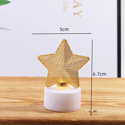 Eid Mubarak LED Light Decora 2024 Eid Ramadan Moon Star Castle Hiasan Meja Pesta Muslim Rumah Islam Hadiah Idul Adha 