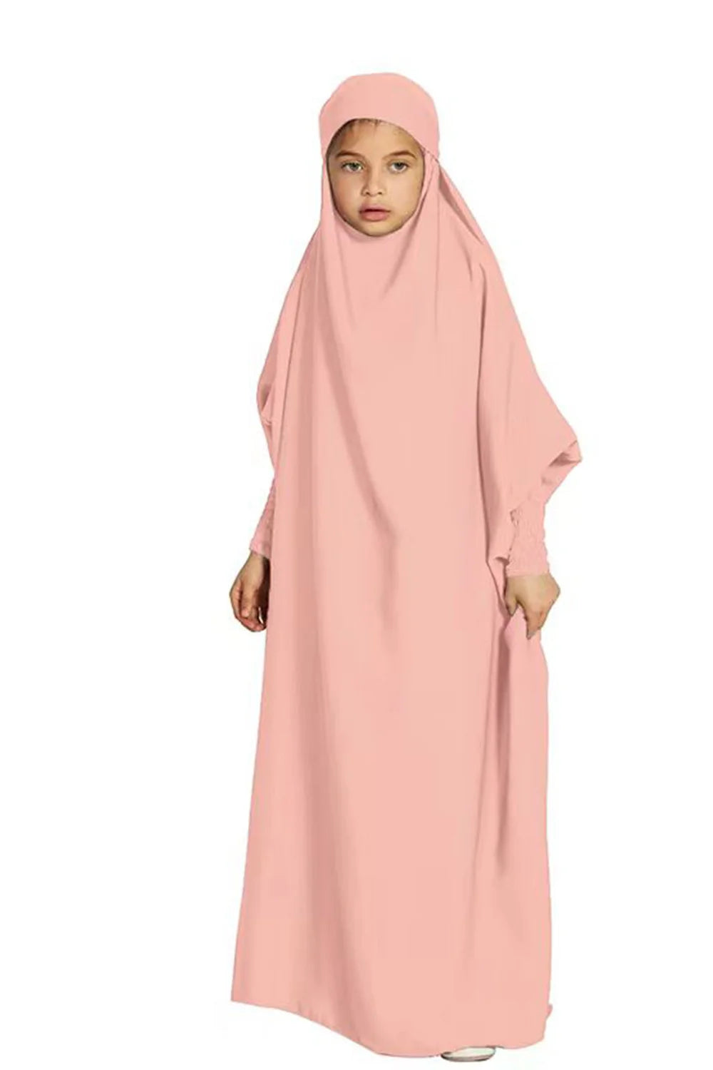 2024 Ramadan Eid Niqab Khimar Prayer Clothes For Women Kids Muslim Abaya Dubai Turkey Islam Dress Kebaya Robe Femme Musulmane