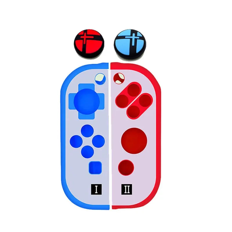 Silicone Soft Case Thumb Stick Grip Cap Joystick Protective Cover For Nintendo Switch Oled NS Joy-Con Controller Protector Skin