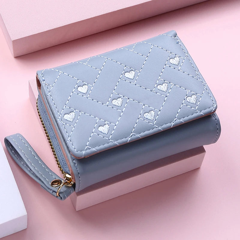 Wallets for Women Kawaii Cute Wallet Luxury Designer Lady Wallet Pink Purse Womens Wallet Small Women Leather Wallet Coin Purse