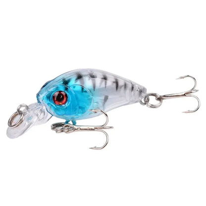 4.5CM 3.5G Crankbaits Set Warna Campuran Gewang Memancing Umpan Ikan Kecil Umpan Wobbler Bass Swimbait Renang Laut Trout Tackle Barang Keras 