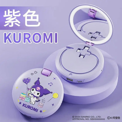 Sanrio Hello Kitty mobile power bank power bank makeup mirror hand warmer three-in-one Kuromi portable multi-function power bank