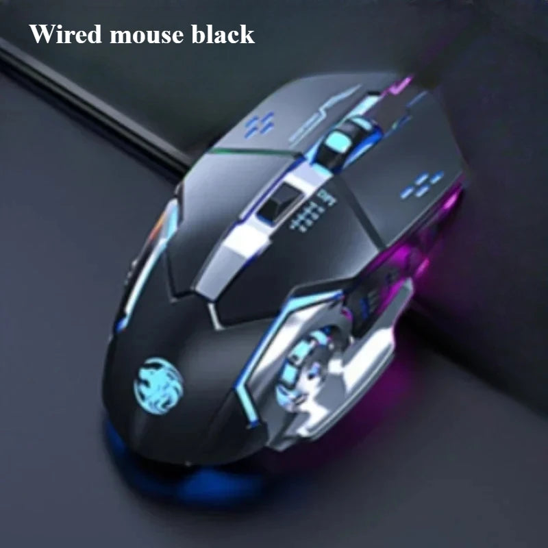 Eweadn GX330 Wired Keyboard Mouse Set Retro Punk ABS Keycaps Gaming Keyboard Mouse Headphones Office Family PC Gamer Laptop Gift