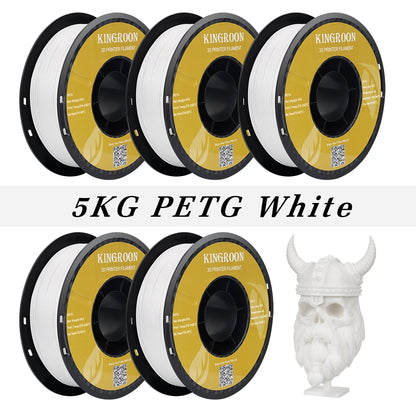 KINGROON 5KG PLA TPU PETG Filamen Warna campuran 1.75mm Plastik Pencetak 3D Tanpa Gelembung Gelembung Bahan Cetakan 3D Borong 