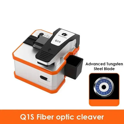 High-Precision Q1S Fully Automatic Electric Fiber Optic Cleaver Rechargeable Optic Cable Cutter Ftth Optical Fiber Cleaver