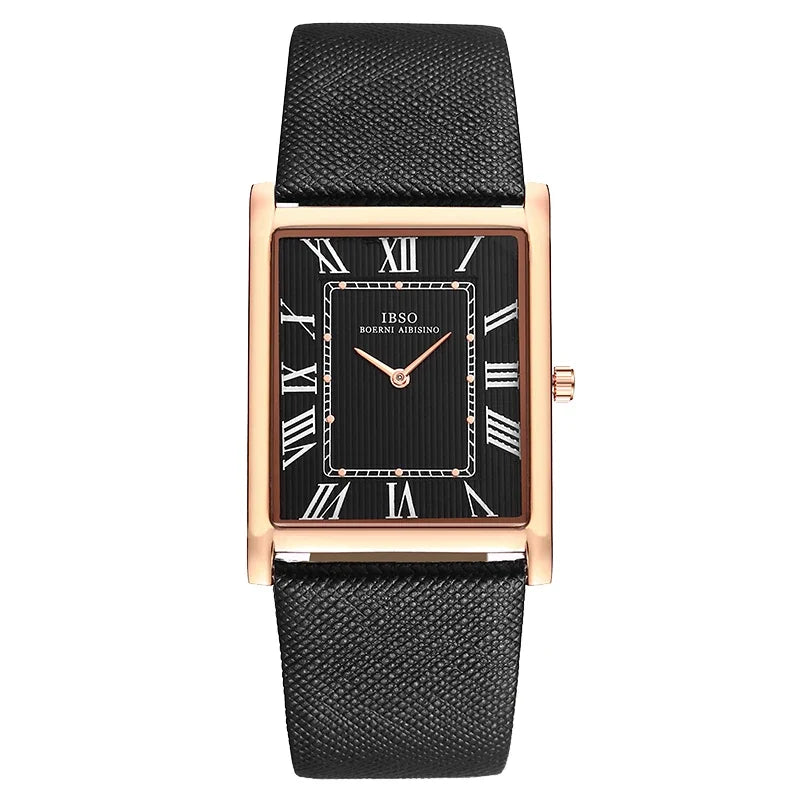 Modern Luxury Men Watch Rectangule Dress Wrist Quartz Hand Clock Waterproof Fashion Business Original Brand East Wristwatch Male