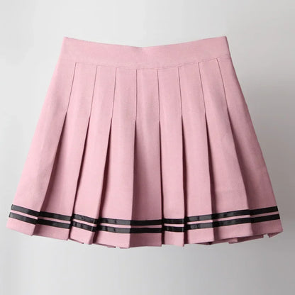 Skirt Mini Pinggang Tinggi Hitam Punk Pleated Vintage Skirt Gothic Streetwear Cross Cetak Skirt Wanita Berlipat Lolita Skirt Harajuku 