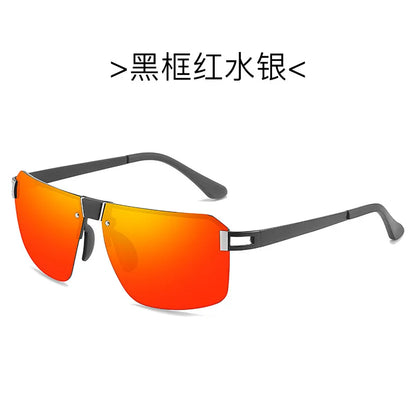 The New Man Metal Polarized Sunglasses Sunglasses Driving Glasses Outdoor Fishing Frameless Mirrors Motorcycle Running Travel