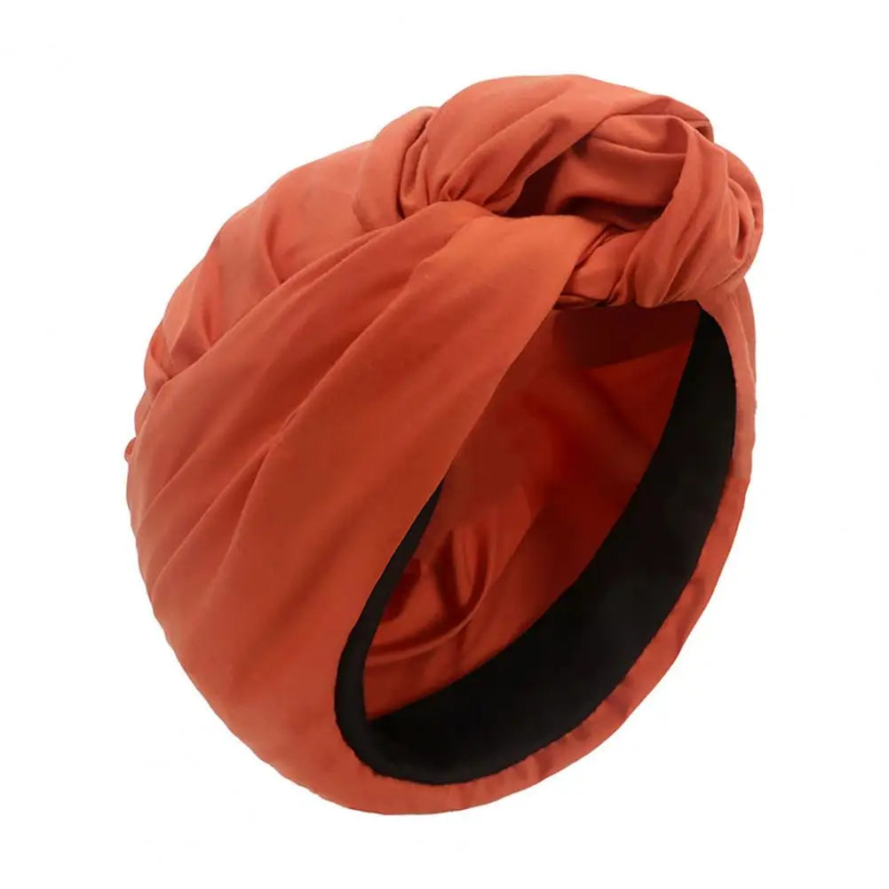 Woman Muslim Headscarf Cap Cotton Headband African Head Wraps Elegant Retro Turban for Ladies Beanies Caps Muslim Headpiece