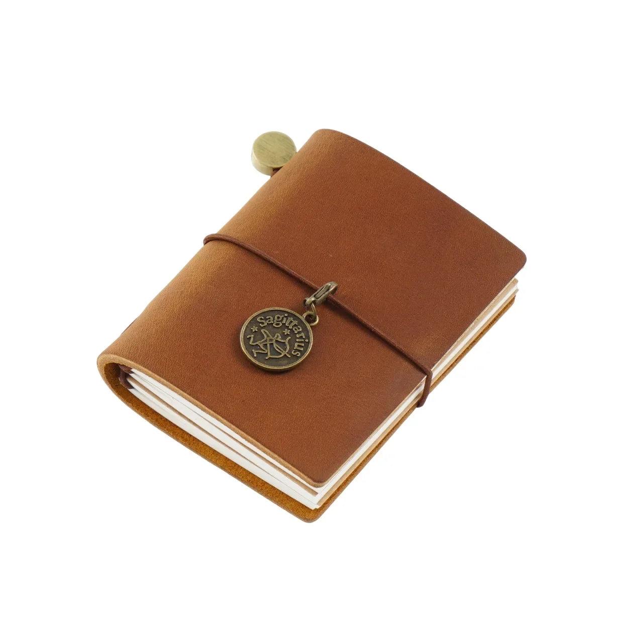 128 Page Vintage Notebook Mini Loose-leaf Notebook Leather Pocket Planner Notebooks for Students Diary Stationery