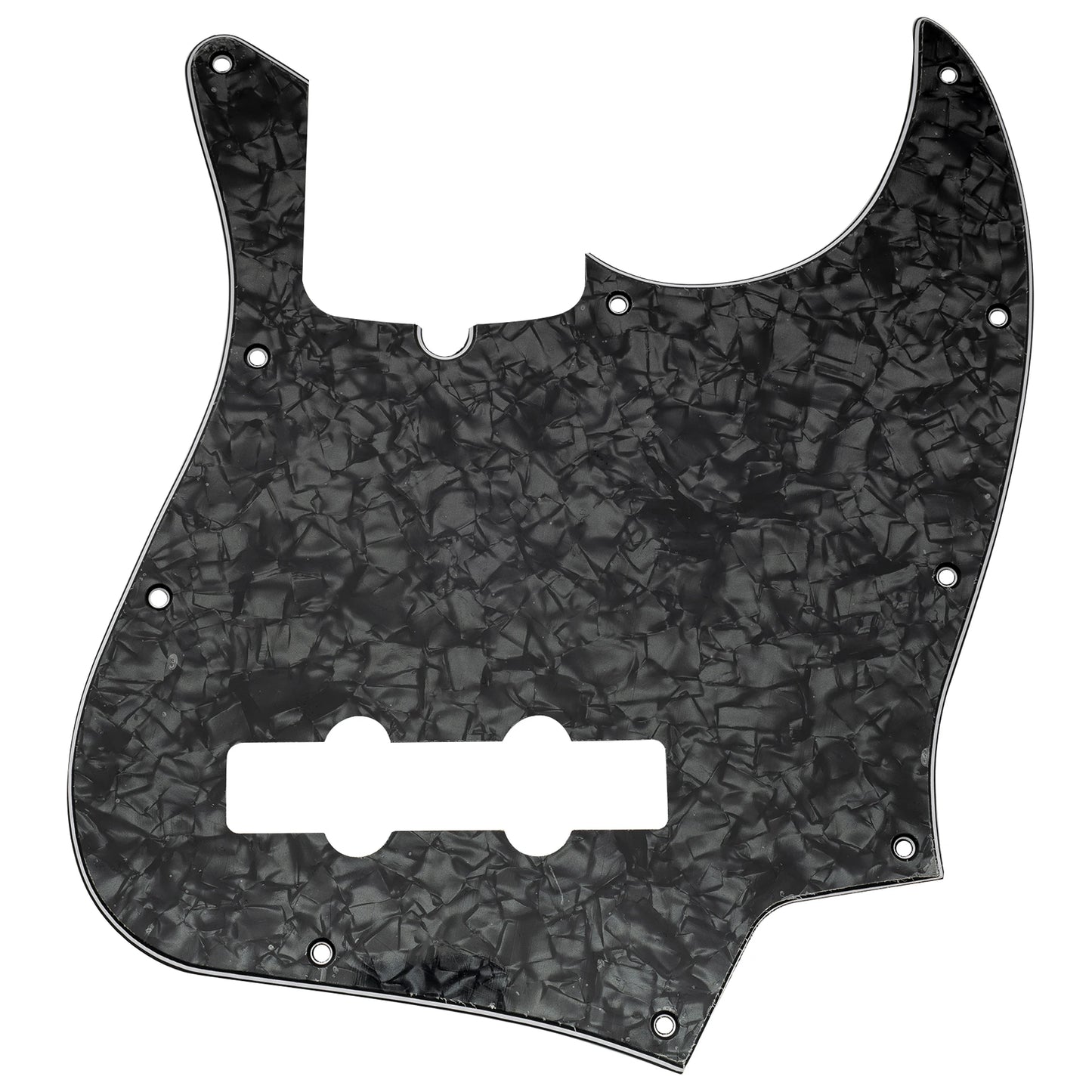 Musiclily Pro 10 Lubang Gaya Moden J Bass Pickguard untuk 4 String American Jazz Bass