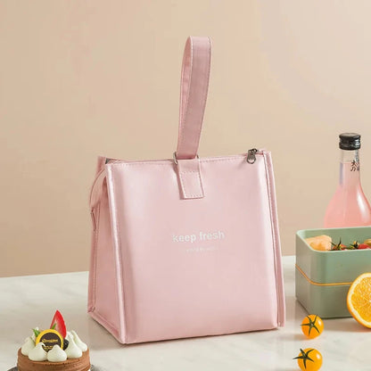 Beg Bento satu bahu Beg Kotak Makan Tengahari Pelajar Beg Makan Tengahari Mudah Alih Pekerja Pejabat Membawa Beg Makan Tengahari Beg Penebat Terma